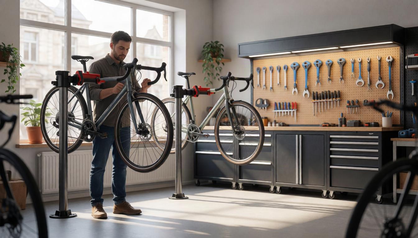 Bicycle servicing done with clear steps